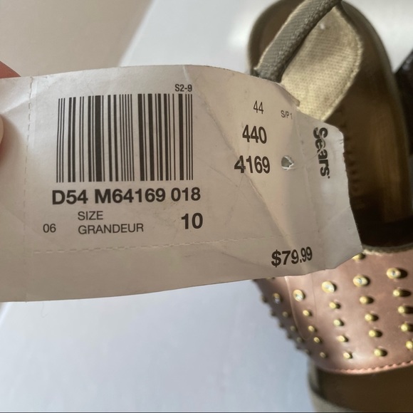 Attitude by Jay Manuel Earthy Studded Sandals Heels - Picture 13 of 13